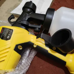 REAIM Spray Gun Listrik Mesin Cat Semprot 450W 800ML Sprayer Cat Elektrik Alat Semprot Cat Portable Untuk Cat Tembok Kayu Besi Pagar Renovasi Rumah Proyek Tukang Cat Hasil Halus Atomisasi Tinggi Kuat Tahan Lama Garansi 5 Tahun