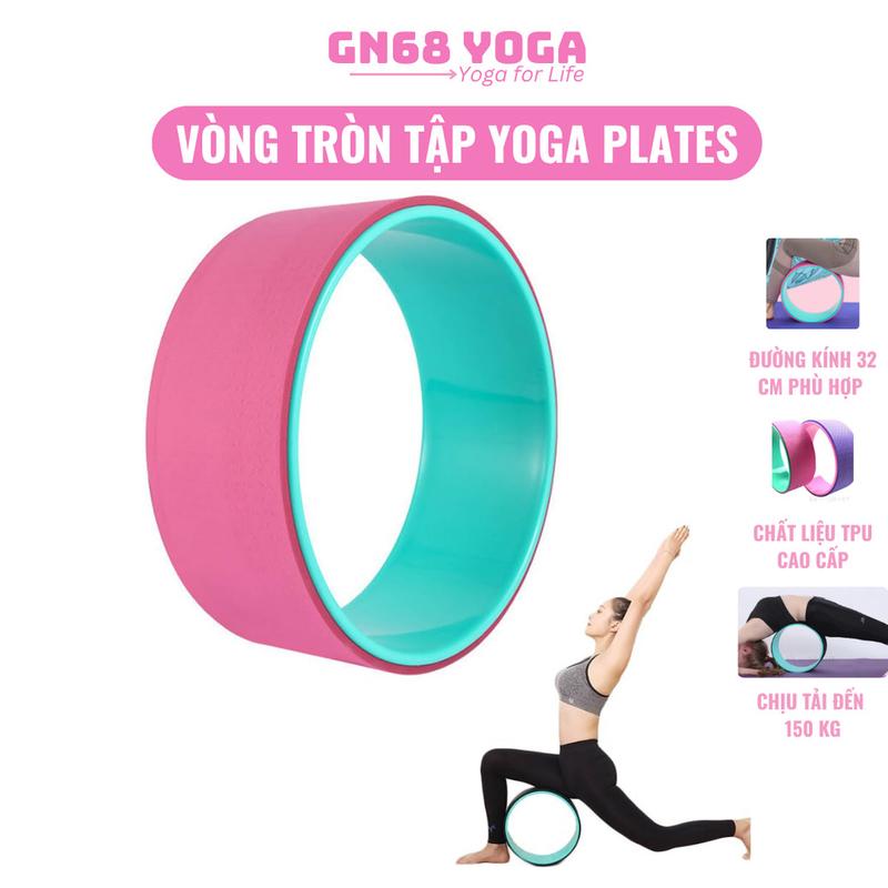 Vòng Tập Yoga Pilates, Yoga Wheel Lăn Lưng Giãn Cơ Cao Cấp Chính Hãng 32cm x…