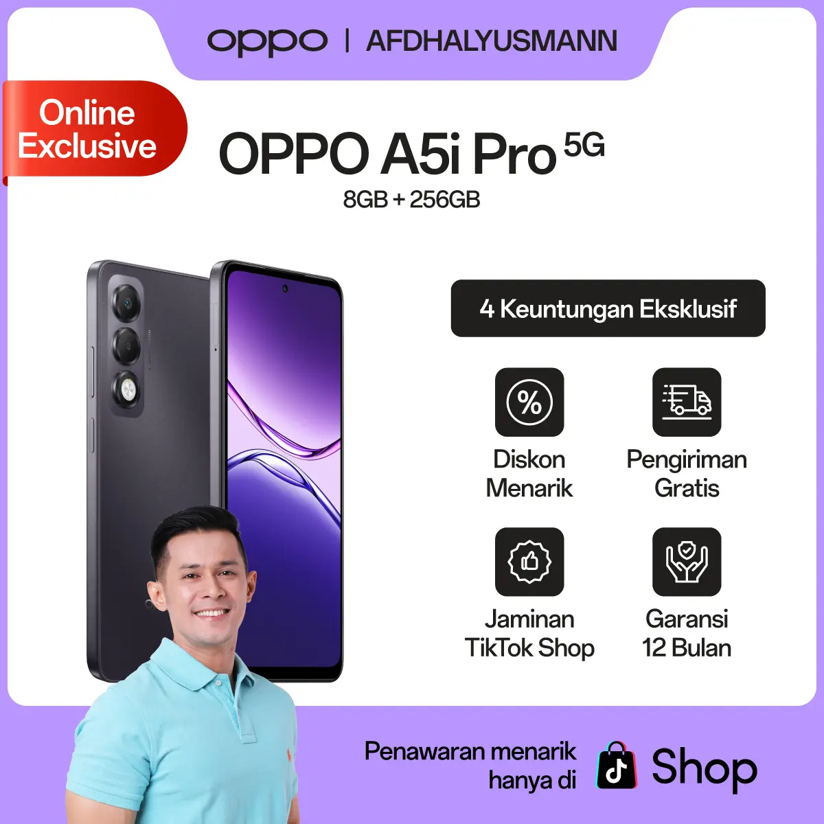 A5i Pro 5G 8GB/256GB UNGU