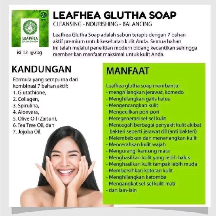 Sabun Leafhea isi 10 pcs Sabun Muka glowing 4