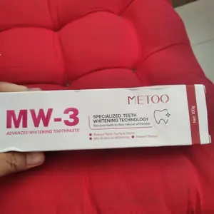 [Live Exclusive] METOO MW-3 Advanced Whitening Tooth Paste 1/2/3pcs - pemutih gigi / Bebas Sensitif / Bebas Karang Gigi / Pasta Gigi Probiotik / Gusi Sensitif / Membersihkan Noda Gigi