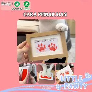 Littlepawty - Pet Paw Print Ink Pad With Frame | Bantalan Tinta Cap Telapak Kaki Anabul Anjing Kucing Pajangan