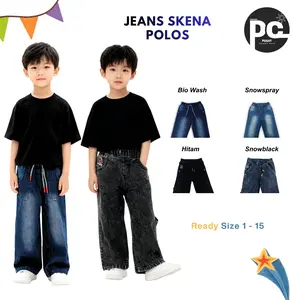 Celana Skena Jeans Anak Usia 1 - 15 Tahun Model Gombrong Fashion Laki-Laki Perempuan Unisex
