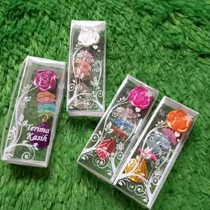 100pcs Souvenir Pernikahan Bros Jurai Daun Kelor Kemas Mika / Hadiah Ulang Tahun Jilbab Cantik Muslim Peniti