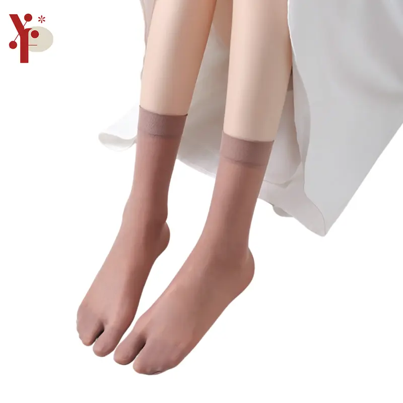 Yoona KK634 Kaos Kaki Kulit Transparan Kaus Kaki Jempol Ankle Sock Atas Mata Kaki 0