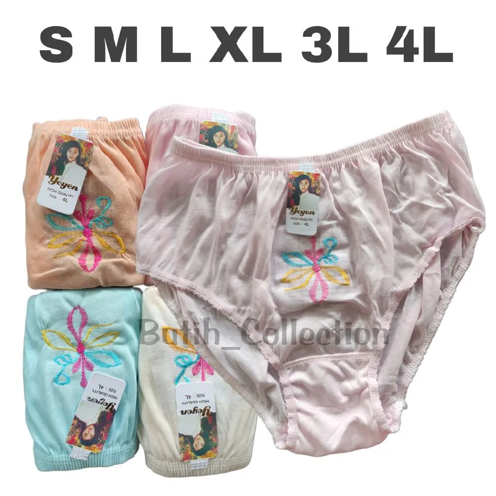 12 Pcs Celana Dalam BORDIR Wanita Dewasa
