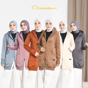 Cassandraasri Bilva Jaket Muslimah Panjang Hijaber Syar'i Terlaris Outer Wanita