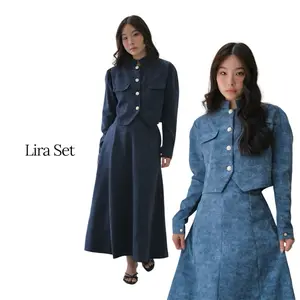 Lira Set - Setelan Rok Atasan Lengan Panjang Busui Hijab Friendly