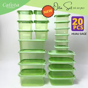 [NEW OITA 20] Calista Oita Sealware Warna Baru Soft Toples Set Wadah Penyimpanan Makanan Set Food Container Toples Plastik