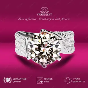OS3-R13 Cincin Couple n Mewah Pasangan Cowo Pria Wanita Cranberry Jewellery  Grade VVS1 Store Keabadian Lapisan Adjustable Aksesoris Perhiasan Elegan Cantik Mewah Elegan Wanita R13 COD Ring