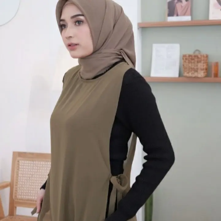 LONGVEST CRINKLE//ALKA OUTER PANJANG CRINKLE AIRFLOW 2