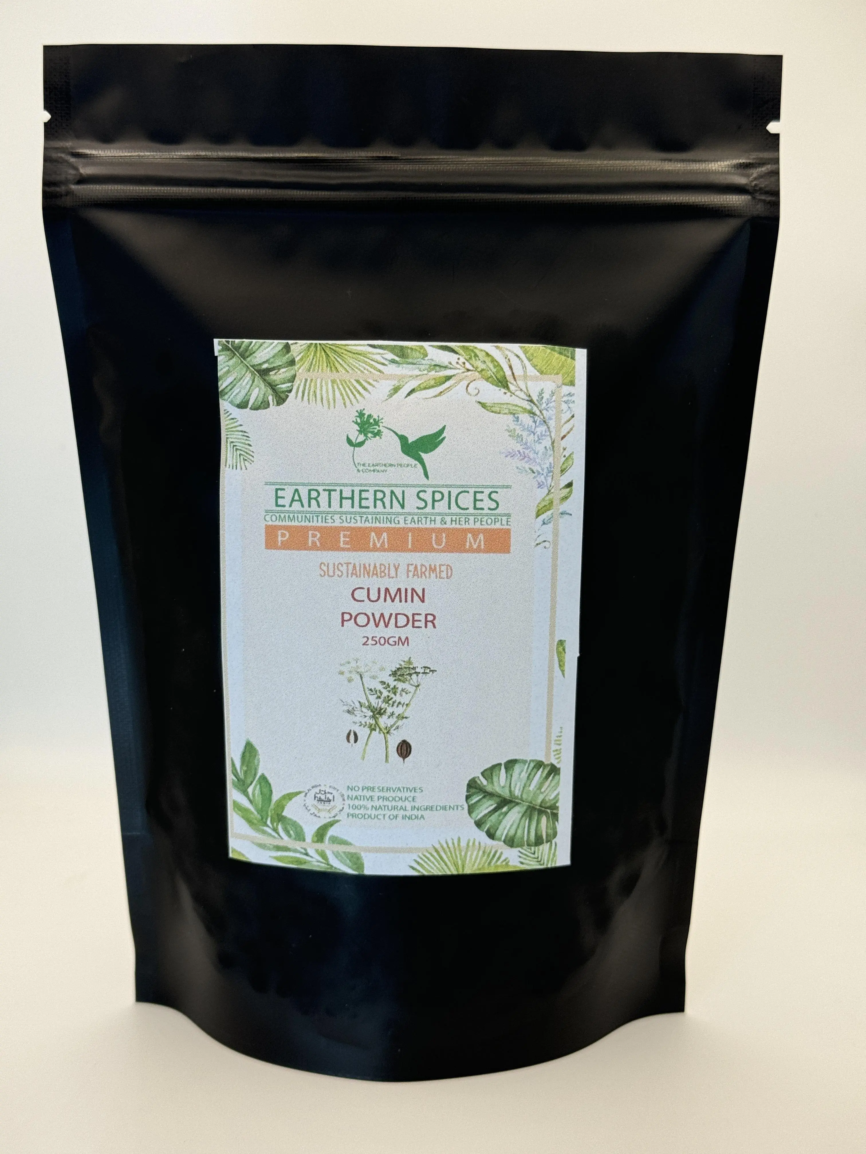 Earthern Spices Cumin Powder- Organic Powder & 100% Pure Organic Cumin Powder | No Additives | Healthy Cooking Spice