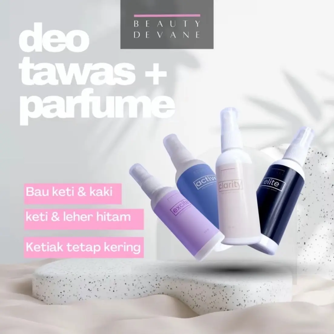 DEODORANT SPRAY BEUATY DEVANE NON ALKOHOL