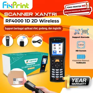 Scanner Barcode 2D Xantri Werelss RF4000 Barcode Scanner DC108 PDT 1D Wireless DC-108 Inventory Data