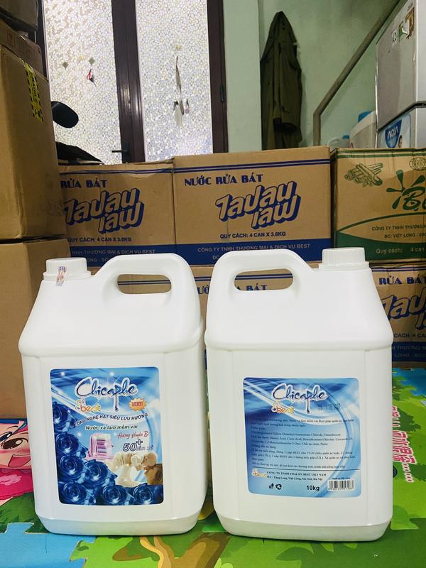 Nước xả vải cao cấp Chicaphe can 10 Kg hương comfo, đặc, lưu hương, mềm vải 2