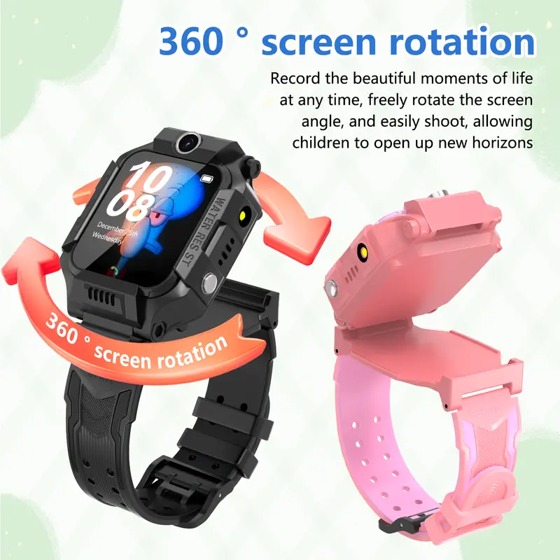 【Hancdon】 Smart Watch Air Jam tangan anak telepon - anak Gps Digital Smartwatch anak Waterproof Kids Smart Watch/Bonus Cashback/4G/jam tangan smartwatch Layar Monitor Ponsel Kalkulator jam  tangan Fashion 1