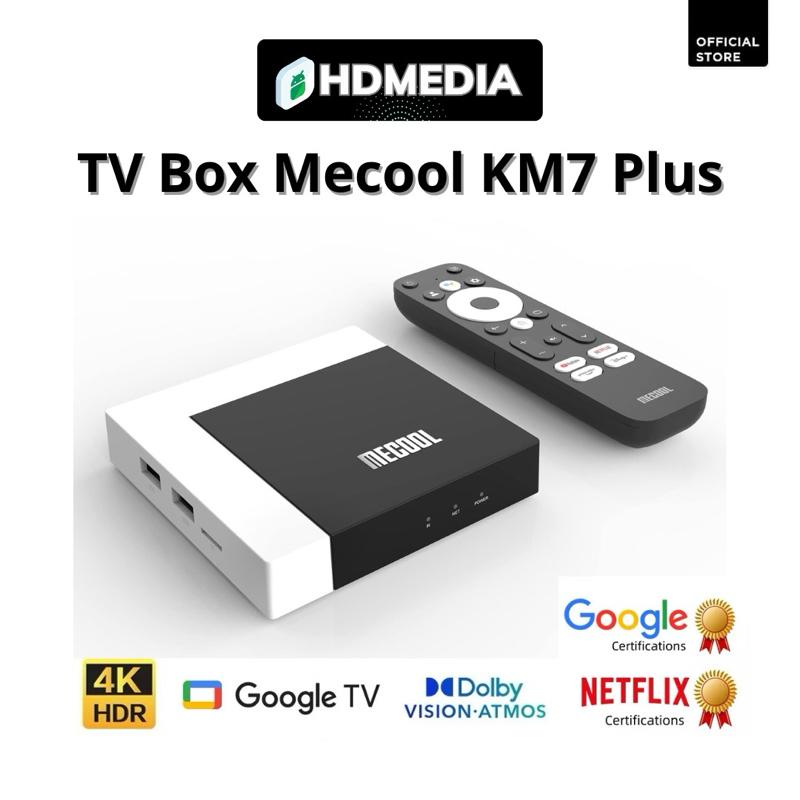 Android TV Box MECOOL KM7 Plus Chứng Chỉ NETFLIX 4K Google TV Dolby Audio 4K HDR CPU S905Y4 Bảo hành chính hãng 1 năm