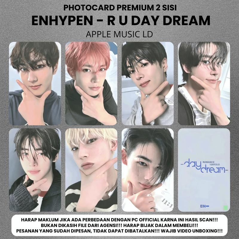 (ISI 7 PCS) Photocard ENHYPEN ROMANCE UNTOLD DAYDREAM [2] - PC 2 SISI KPOP Premium fotocard Merch Unofficial Enha Engene Romance Untold 4