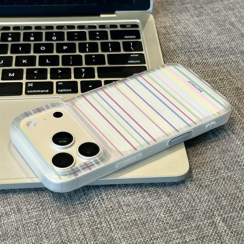 Các đường màu mềm Cai cho iPhone 17/16/15, vỏ lưng cho iPhone 14/13/12/11 Pro Max, hình hoạt hình dễ thương, chống sốc, mẫu mới iPhone 17 Pro Max