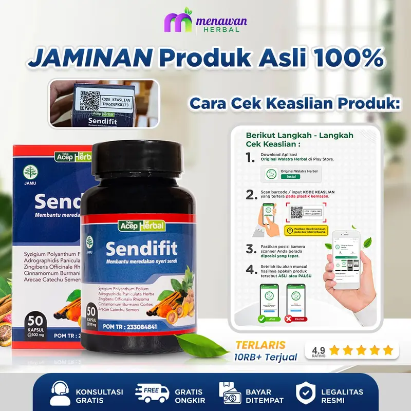 SendiFit Original - Herbal Nyeri Sendi Isi 50 Kapsul 2