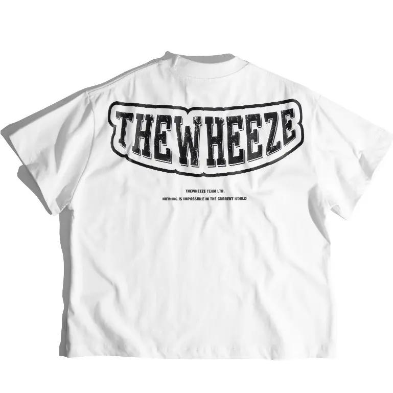 Áo Thun Boxy THEWHEEZE BORDER [WHITE] - 2c 200 [đã xử lý co rút]