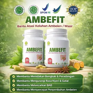 Ambefit - Bantunya Atasi Keluhan Ambeien/Wasir dengan 20 Kapsul - Membantu Meredakan Bengkak Peradangan