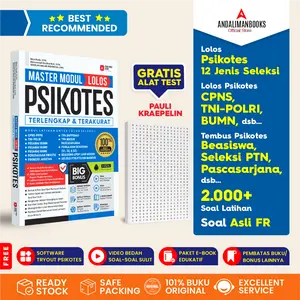 Buku PSIKOTES - Master Modul Psikotes Terlengkap & Terakurat Psychology