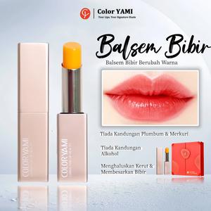 Color YAMI Lipbalm Pelembap Mencerahkan Mengurangkan Bibir Gelap Kering Garis Anti-Wrinkle Tiada Kandungan Plumbum Merkuri Alkohol tinted lip balm plumper