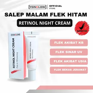 Yonglow Salep Retinol Flek Hitam Membandel BPOM Cream Malam Melasma Hiperpigmentasi Noda Hitam Wajah Pelembab Moisturizer