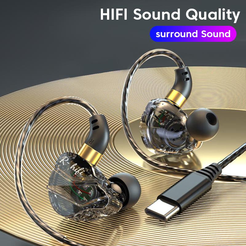 Tai nghe có dây, 3,5 mm / Loại C, tai nghe trong tai HIFI, tai nghe nhét tai,…
