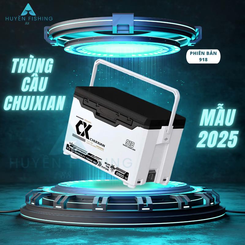 32L Thùng Chuxian 2025 Phiên Bản 918 Đầy Đủ Phụ Kiện Chuyên Dụng Câu Đài H432