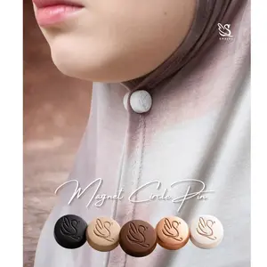 Smayka Minimalist Magnet Circle Pin Pin Magnet for Hijab