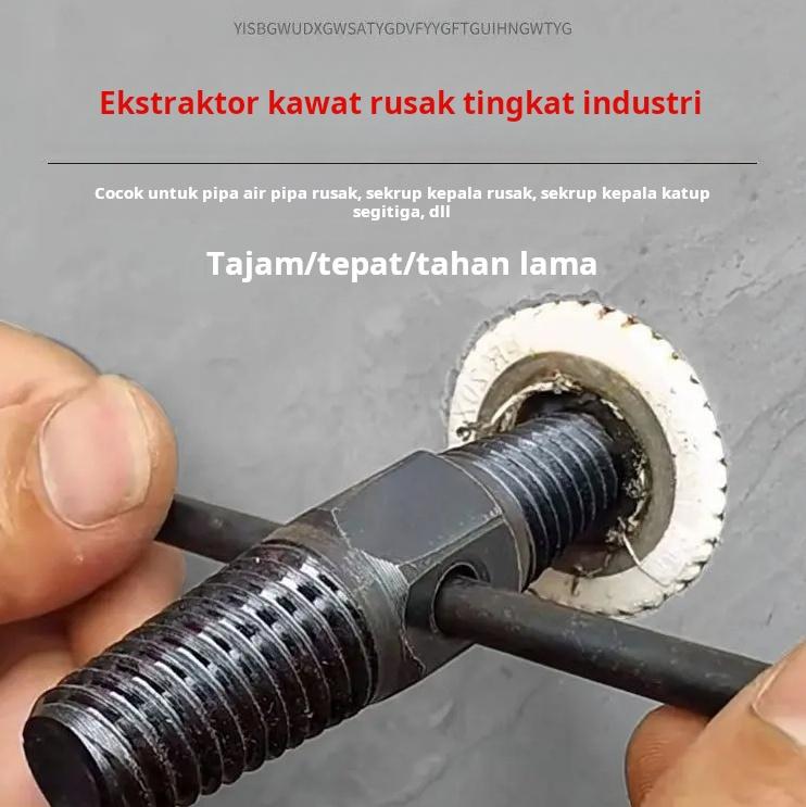 Product Introduction of Alat Pelepas Kawat Rusak Katup Sudut Keran Ekstraktor Kawat Rusak 4/6 Poin Pipa Air Anti Kawat Pipa Rusak Kepala Rusak 5