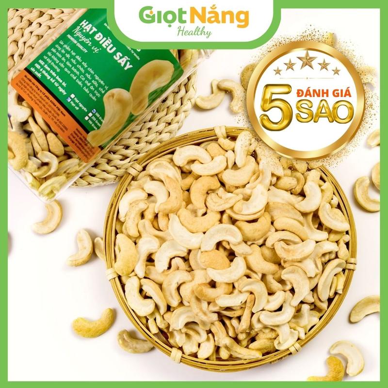 Hạt điều sấy chín nguyên vị đã bóc vỏ từ Nông sản Giọt Nắng Ăn Vặt