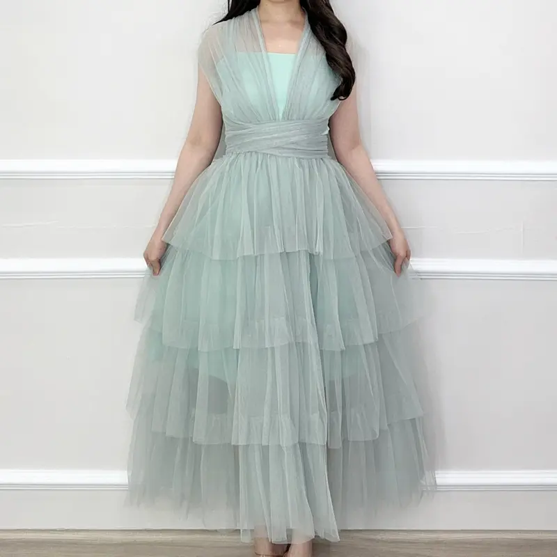 SV 5026 - Sofia Multiways Dress | Silvervogue | Gaun Tile + Katun Poliester Pakaian Wanita 5
