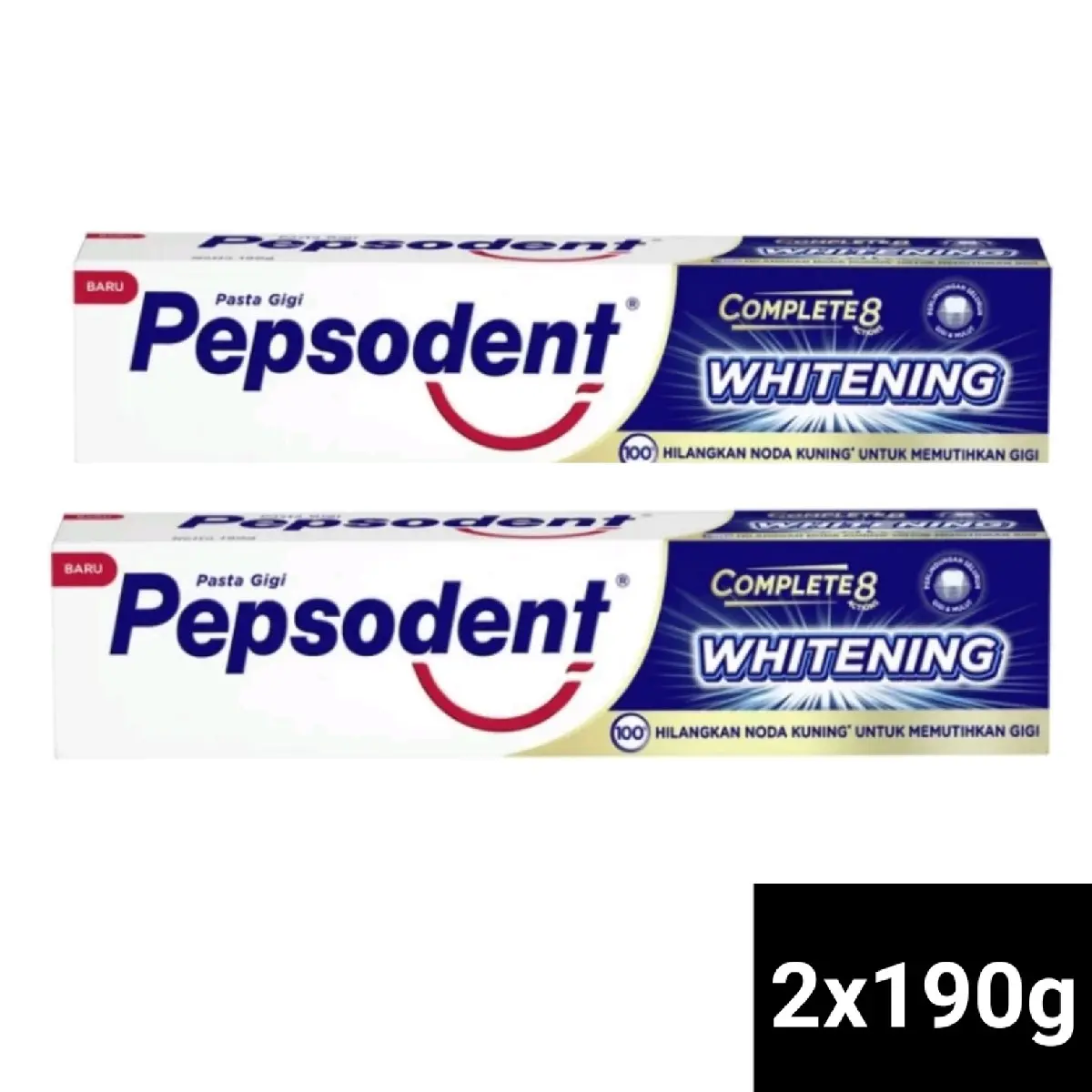(PAKET ISI 2) PEPSODENT WHITENING 190GR