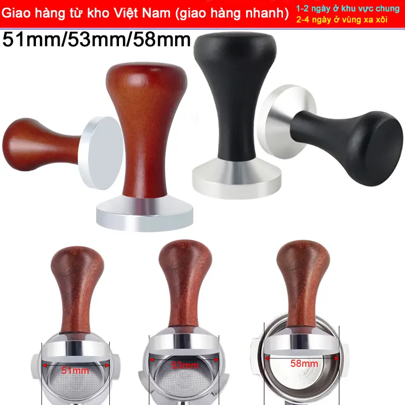 【Giao hàng trong nước】Dụng Cụ Dụng Cụ Ép Cà Phê Phẳng Espresso, 51mm / 53mm / 58mm, Dụng Cụ Dụng Cụ Ép, Thích Hợp Cho Bộ Lọc Chuyển Nhượng 51/53/54/58mm