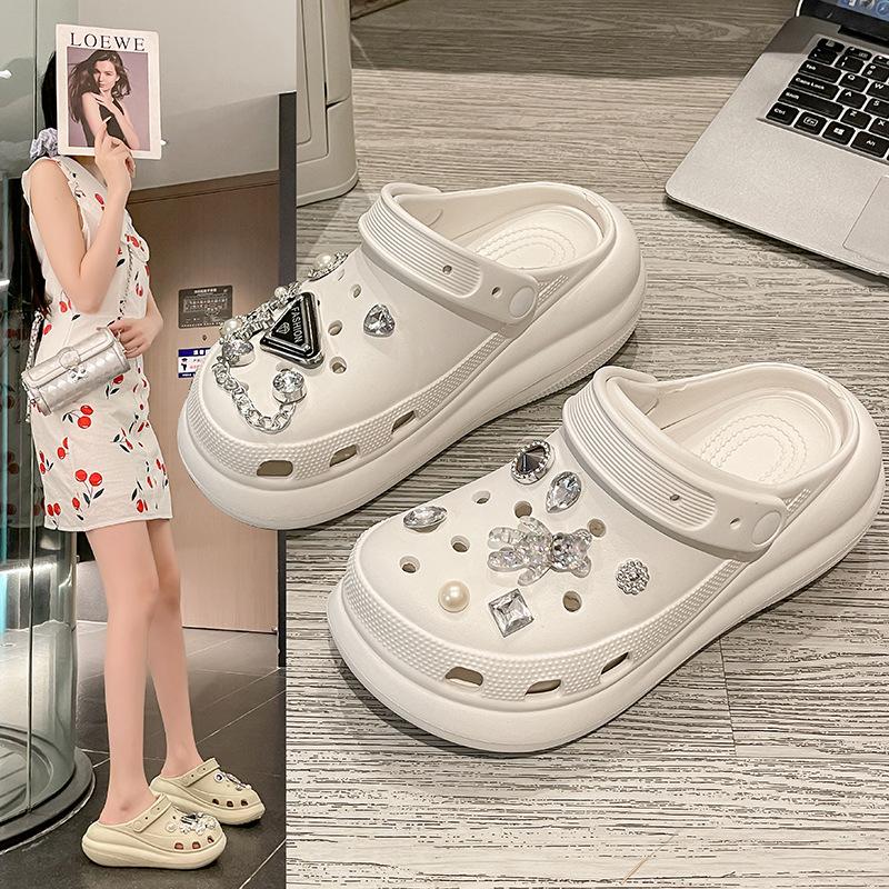 Dejavu Sandal Slop Wanita Karet Sendal Wedges Wanita Sandal Kodok Rumah Selop Baim Dewasa Kekinian Sandal Anti Slip HSN124 3