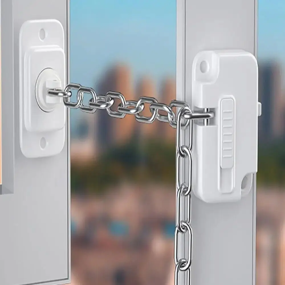 Multifunction Anti-pinch Hand Baby Safety Lock No Drilling Adjustable Window Restrictor Self Adhesive Child Protection Kid Security Lock Home