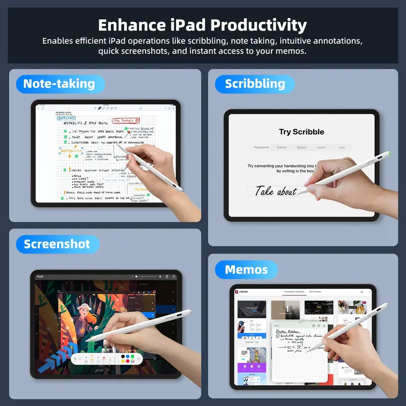 GOOJODOQ GD14 2024 New Stylus Pen with Ipad Find My App and Custom Hotkeys for mini5 6 Air4 5 6 Pro11 13 12.9 2018-2024 7