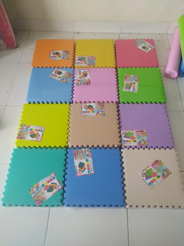Puzzle Eva Foam Karpet  / Matras Lantai / Puzzle Polos alas Bermain 30X30x0,5 ISI 10 pcs Termurah 1
