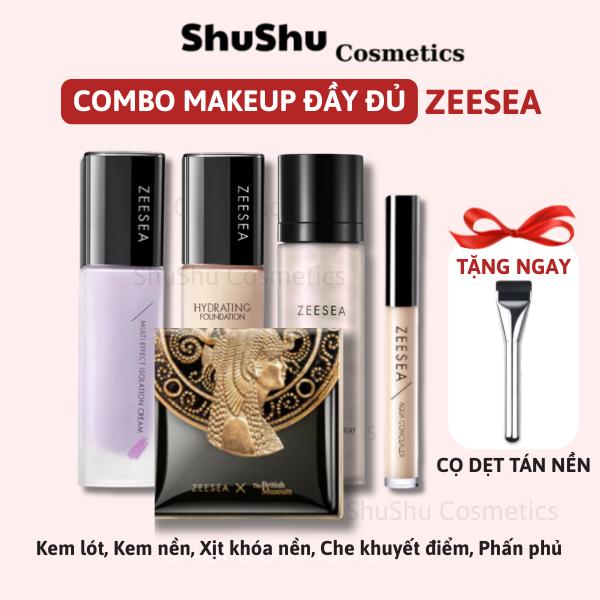 Combo Makeup Trang Điểm Đầy Đủ ZEESEA Da Dầu Mụn Da Khô Cho Người Mới Bắt Đầu SHUSHU COSMETICS