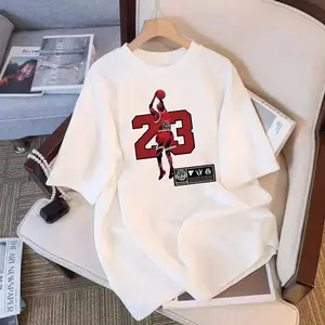 Kaos Lengan Pendek Baru 2025, Unisex, Bermotif, Stylish, Longgar, Kasual, Nyaman, Atasan Serbaguna (Gaya Instagram)