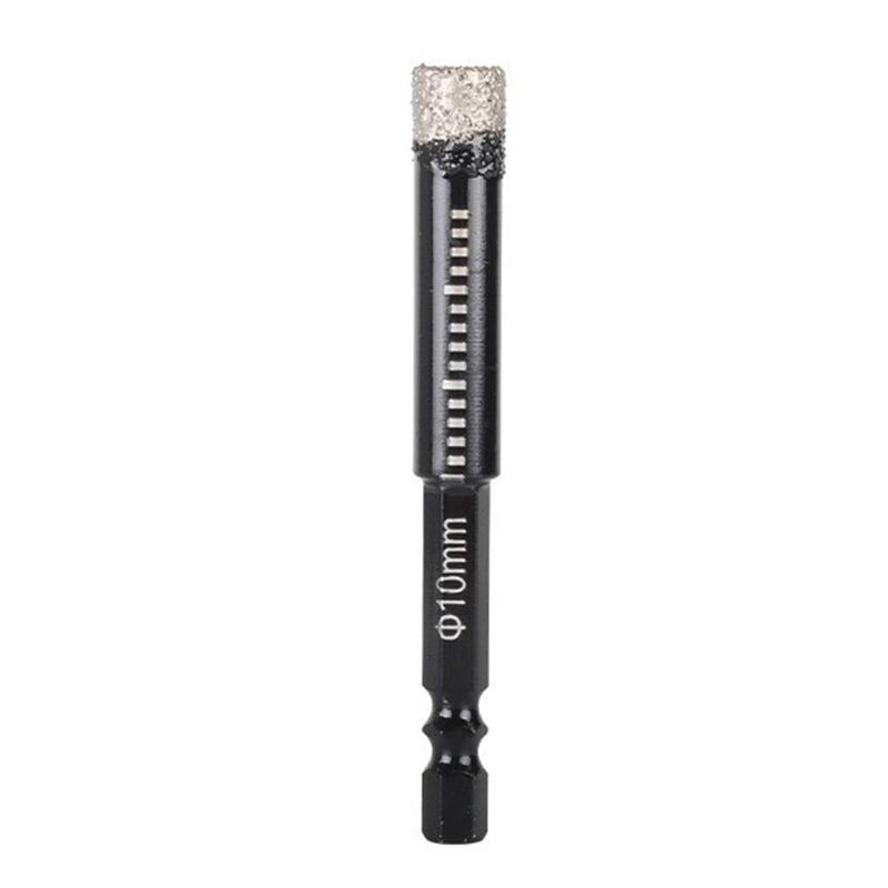 Product Introduction of 6-12MM Hex Dry Drill Bit For Glass Granite Porcelain Tile Marble Saw Set N1R6 25