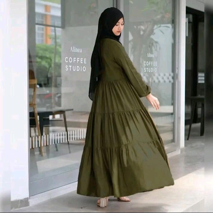 Product Introduction of (promo) gamis canda rempel susun airflow premium/ gamis polos busui terlaris 2024/gamis premium/ gamis muslim 9