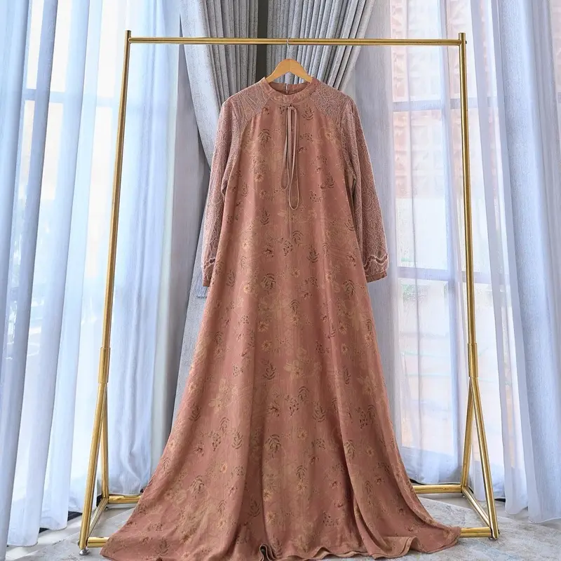 Melvira Dress Gamis Azevi   Original Premium Quality Cantik Cocok untuk Kondangan Pesta Dayli 0