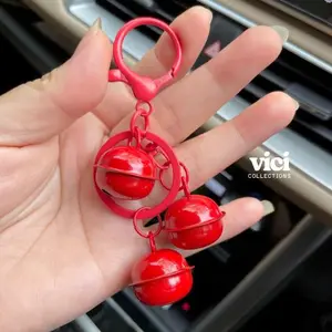 Gantungan Tas Dan Kunci Tiga Lonceng Dengan Warna Cantik Ganci Full Lonceng Aksesoris Tas Wanita