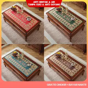 HM《COD》 Loyal Bosque Taplak Meja Tamu / Alas Makan dengan Kualitas Tinggi Berenda Anti Air 45x90CM /50x110CM/60x120CM /D9 Kain