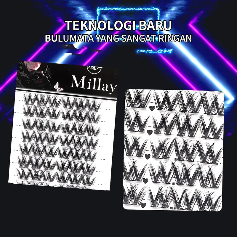 (BEST SELLER) MILAI A12 Russian Look Bulu Mata Palsu - Riasan Mata Eyelash Bulumata | Eyelash Extension 5