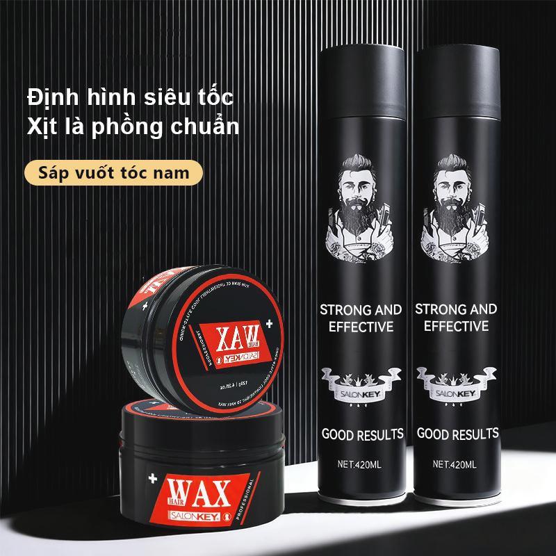 Xịt tóc và Sáp Vuốt Tóc Giữ Mạnh, Chuyên Nghiệp, Lâu Trôi, 420ml và 120g, Thích Hợp Cho Kiểu Tóc Linh Hoạt Và Chắc Chắn, Cả Ngày